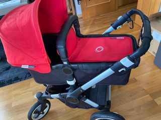 Bugaboo Buffalo capota roja + capota beige.