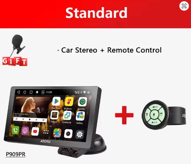 Radio Android ATOTO 9 + Micrófono + Control#296436