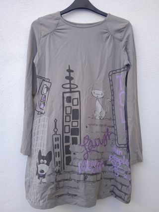 Vestido Mayoral Gris. T: 12 Años