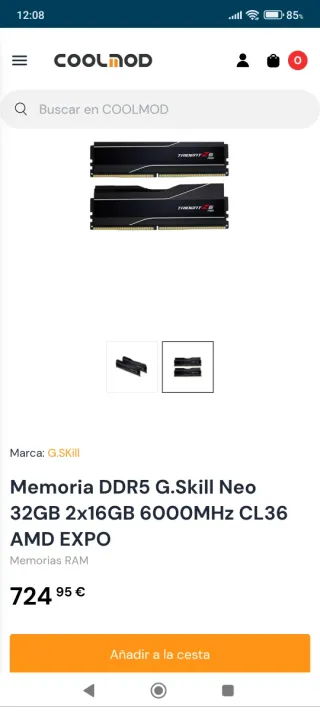 G.Skill Trident Z5 32gb DDR5 6000MHz cl36