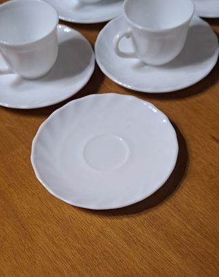 12 Tazas cafe Arcopal blanco