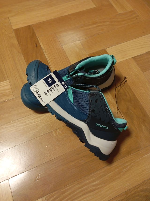 Zapatillas trekking niños talla 35