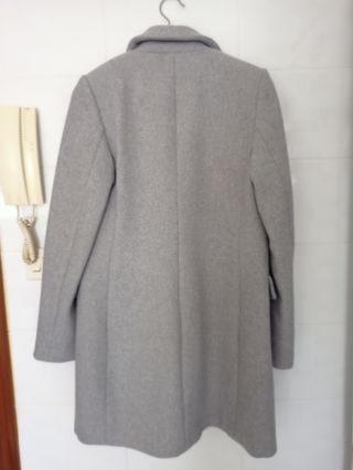 Abrigo Stradivarius Gris Talla M
