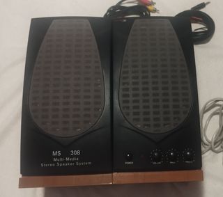Altavoces MS 308 Multimedia Negro