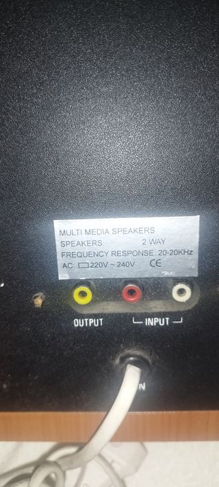 Altavoces MS 308 Multimedia Negro