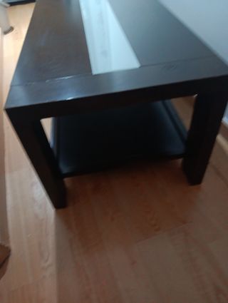 Mesa de centro moderna madera y cristal
