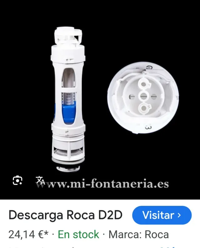 Mecanismo Descarga Roca Meridian Blanco