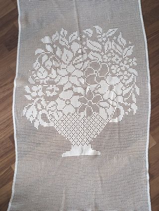 Tenda uncinetto floreale