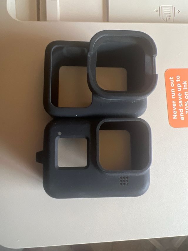 Duas capas de silicone para GoPro 8 Preto