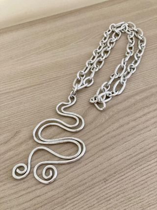 Collana lunga argento