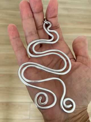 Collana lunga argento