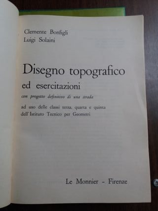 disegno topografico ed esercitazioni le monnier €7