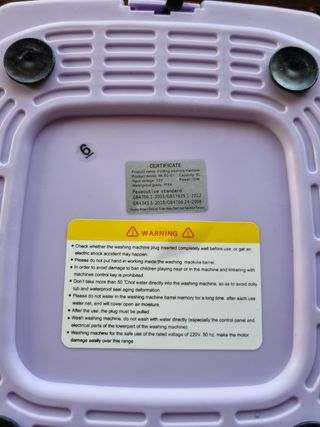 Lavadora Portátil Plegable Eléctrica