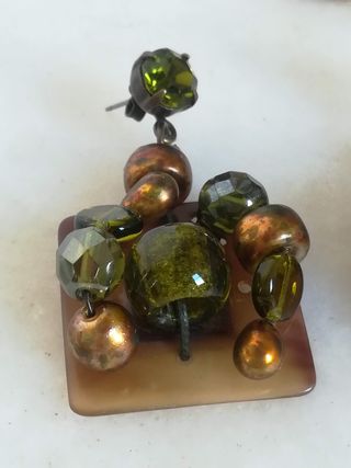 Pendientes vintage largos D'Angelo italianos