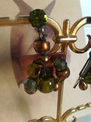 Pendientes vintage largos D'Angelo italianos