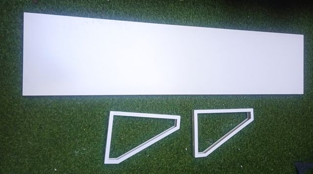 Estantería IKEA Blanca 119x29 cm + Soportes