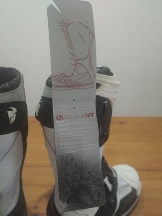 Botas Motocross Quadrant Blancas y Negras