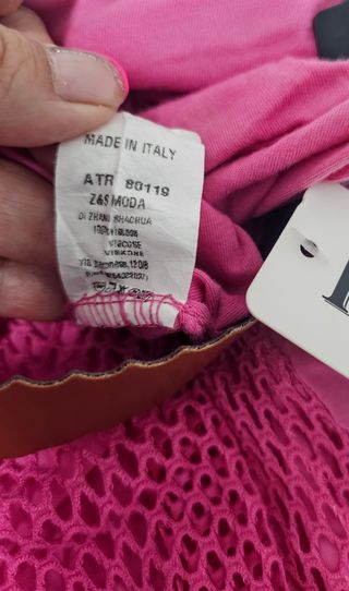 Falda larga boho rosa
