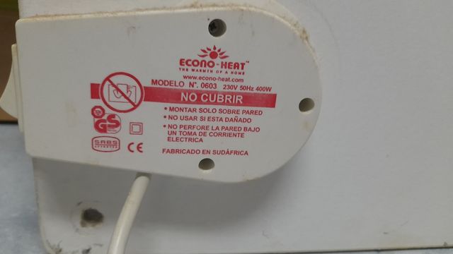 Radiador Cerámico Blanco