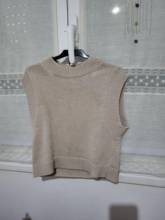 Chaleco de punto H&M Beige