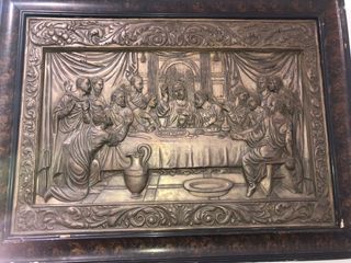 Cuadro relieve La Última Cena 75x100cm