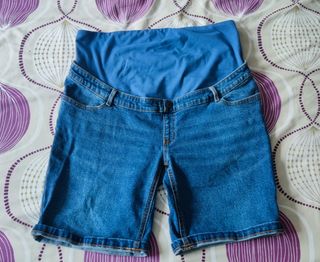 Pantalón vaquero premamá azul