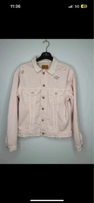 Cazadora Vaquera Zara Premium Denim Talla M