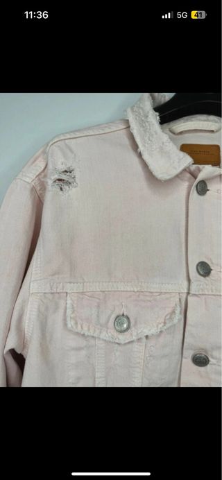 Cazadora Vaquera Zara Premium Denim Talla M
