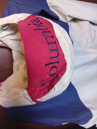 Chaqueta Columbia Beige y Azul