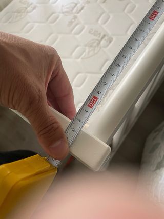 Cuna blanca con colchón