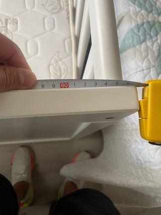 Cuna blanca con colchón