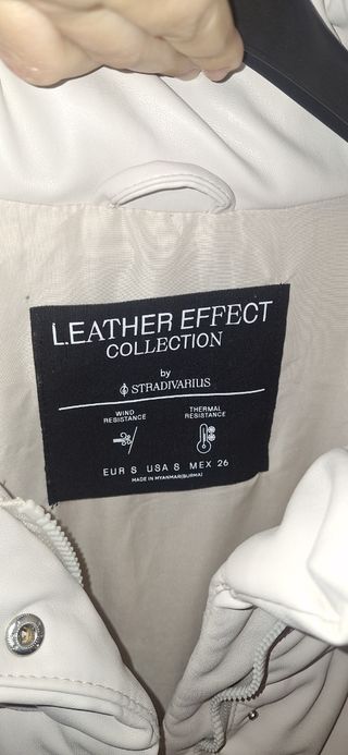 Chaqueta Stradivarius símil piel