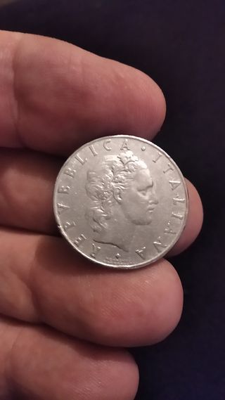 Moneta Lire 50 Italia 1956 primo conio