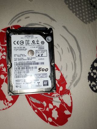 Disco Duro Hitachi 500GB 5400RPM SATA
