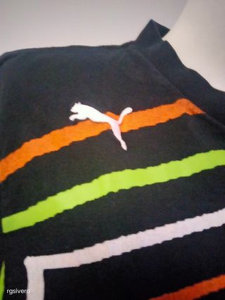 Camiseta Puma Kick Off Negra Multicolor