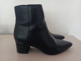 Botines negros mujer tacón