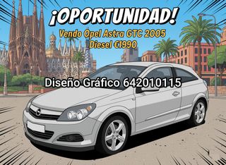 Opel Astra 2005 Diesel Pegatina B Oportunidad 