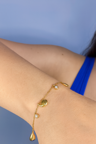 Bracciale portafortuna oro