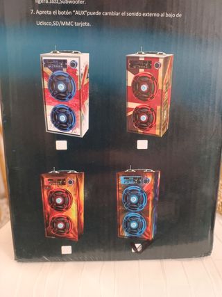 Radio Bluetooth Samphone Multicolor