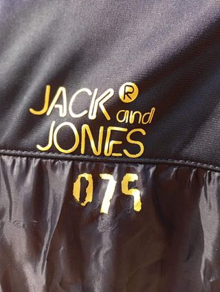 Chaqueta deportiva Jack & Jones Negra Talla XL