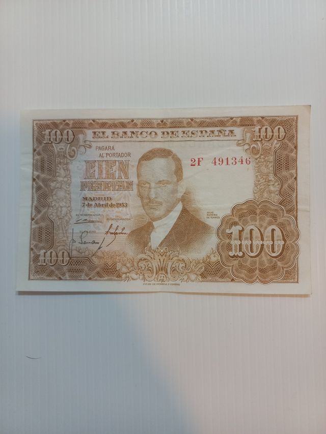 Billete 100 Ptas 1963 Julio Romero de Torres