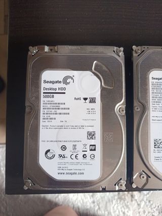 2 dischi rigidi Seagate da 500 GB