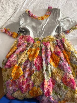 Vestido fiesta niña multicolor