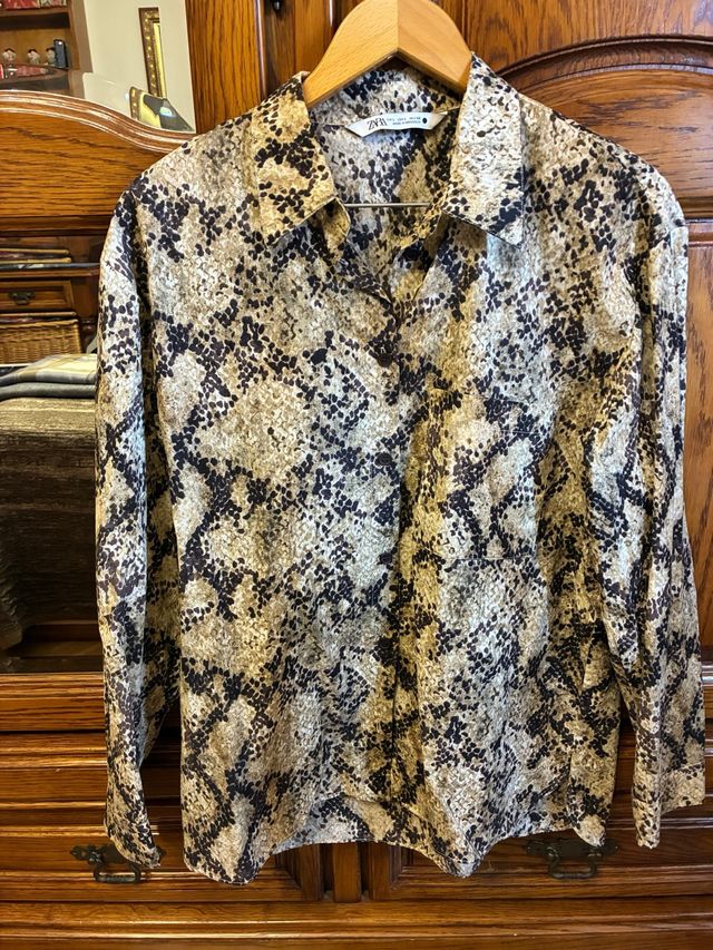 Camisa Zara Estampado Animal
