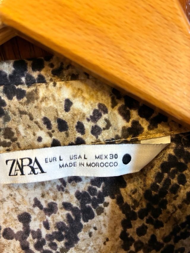 Camisa Zara Estampado Animal