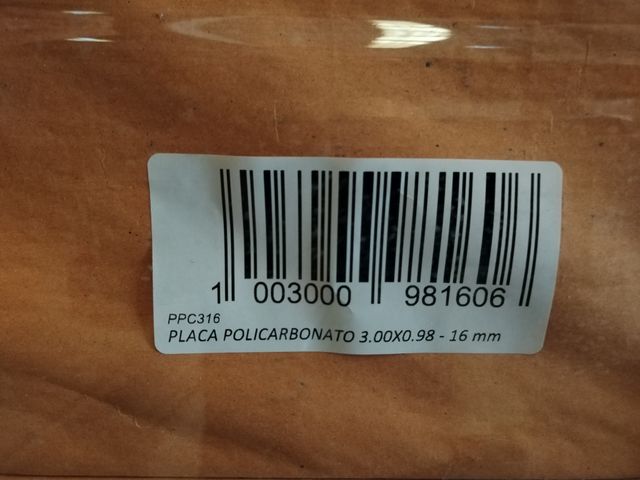 Placa Policarbonat Bronze 300x98x1,6 cm.