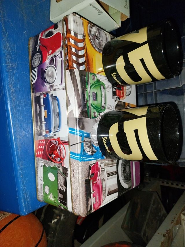 Caja Metálica Vintage Moto Coche