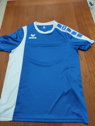 Maglia Erima blu e bianca