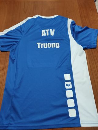 Maglia Erima blu e bianca