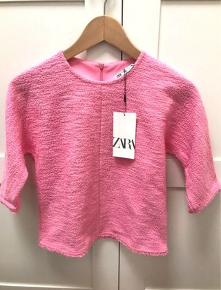 Conjunto Zara Top y Falda Rosa